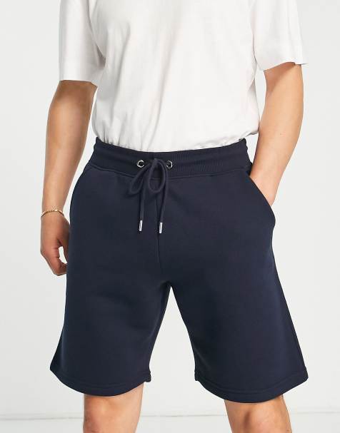 DTT - Jersey short in marineblauw - view 1