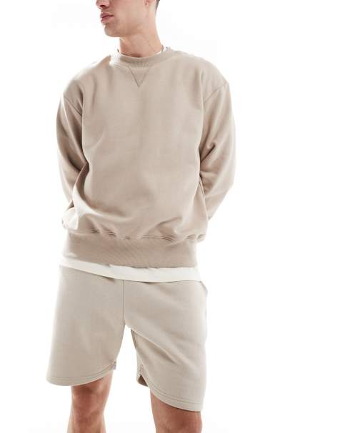 DTT - Jersey short in stone - view 1