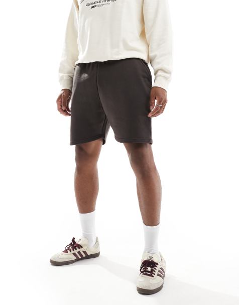 DTT jersey shorts in brown - view 1