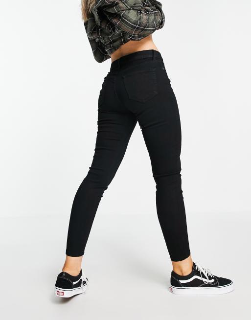 DTT Jo mid rise skinny jeans in black , 2 of 4