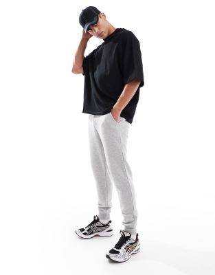 Don't Think Twice DTT joggers in light grey marl