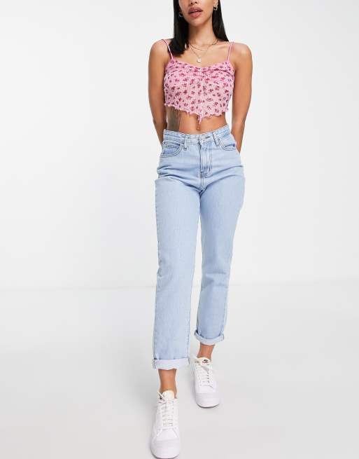 DTT – Lou – Ljusblå mom jeans , 3 av 4