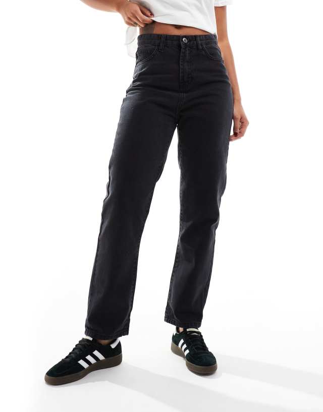 Don't Think Twice - DTT Lou mom jeans in washed black