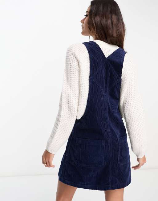 Asos cord hot sale pinafore dress