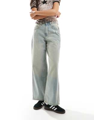 DTT - Lyseblå baggy boyfriend-jeans - view 1