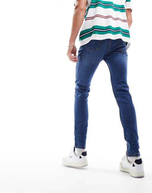 DTT - Mellemblå super skinny-jeans med stretch, 2 af 5
