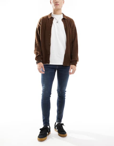 DTT - Mørkeblå super skinny-jeans med stræk - view 1