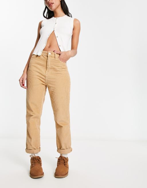 DTT Opal cord mom pants in camel