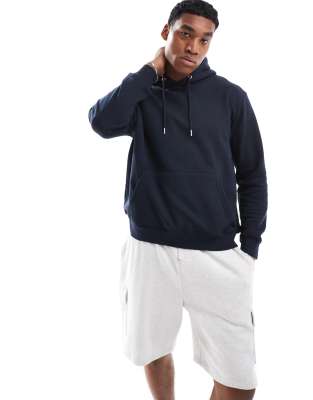 Don't Think Twice DTT overhead hoodie in navy