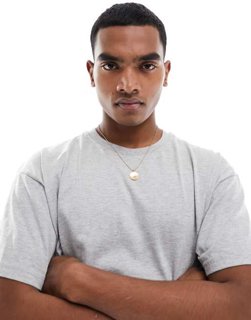 DTT - Oversized T-shirt in gemêleerd lichtgrijs
