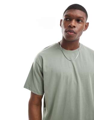 DTT oversized T-shirt in mint green