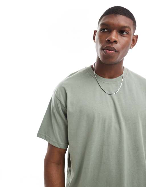 Green oversized shirt best sale