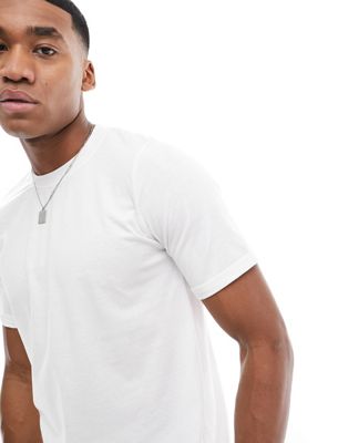 DTT oversized t-shirt in white - ASOS Price Checker