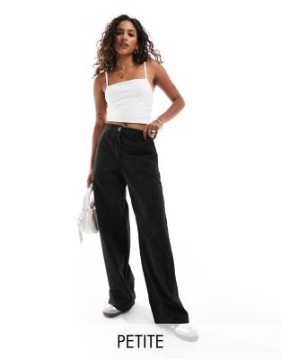 Thumbnail - DTT Petite - Hose in Schwarz mit hohem Bund