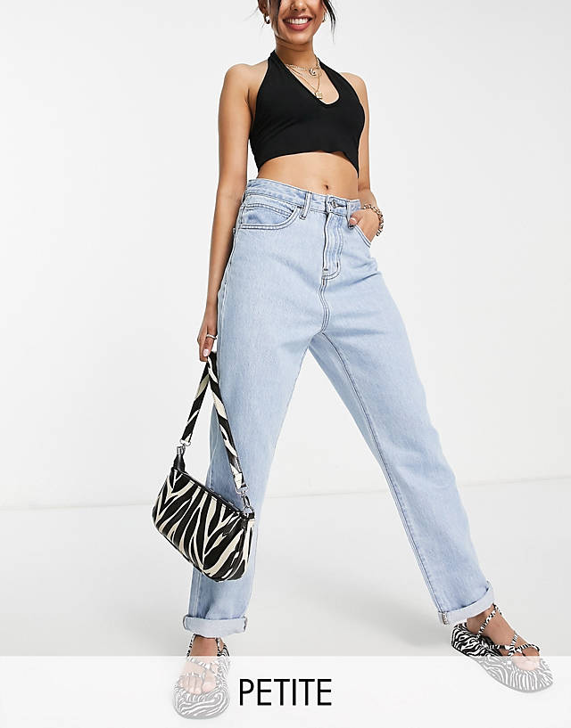 Don't Think Twice - DTT Petite Lou mom jeans in light blue wash
