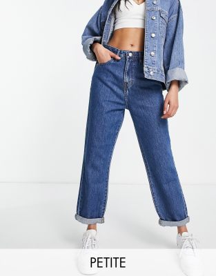 ASOS DTT Lou mom jeans in light blue wash