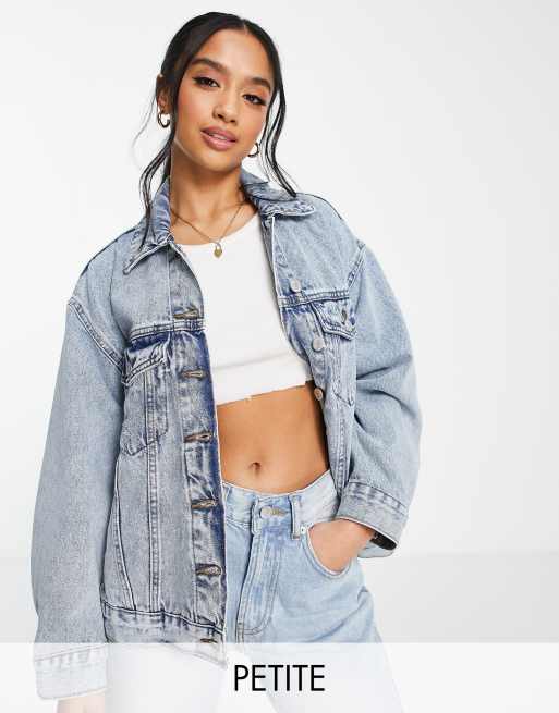 Drop Shoulder Oversized Denim Jacket