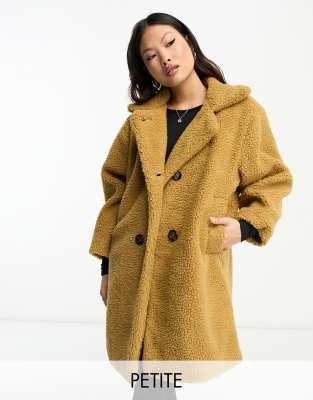 Petite longline hotsell teddy coat