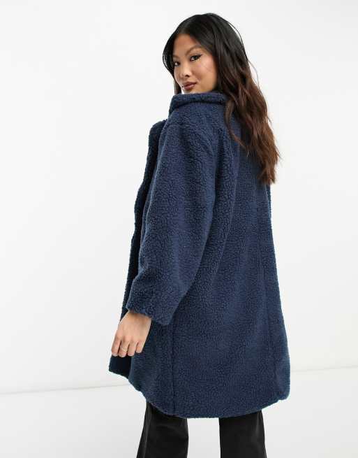 Asos design teddy coat hotsell