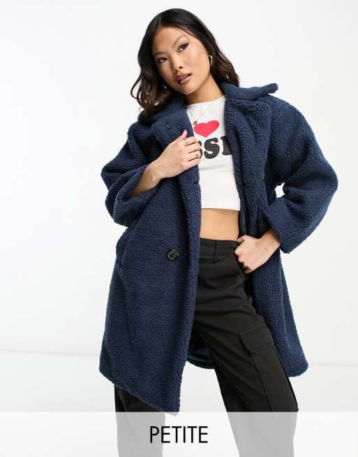 Asos petite teddy clearance coat