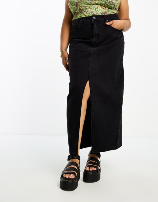 Long black skirt outlet cheap