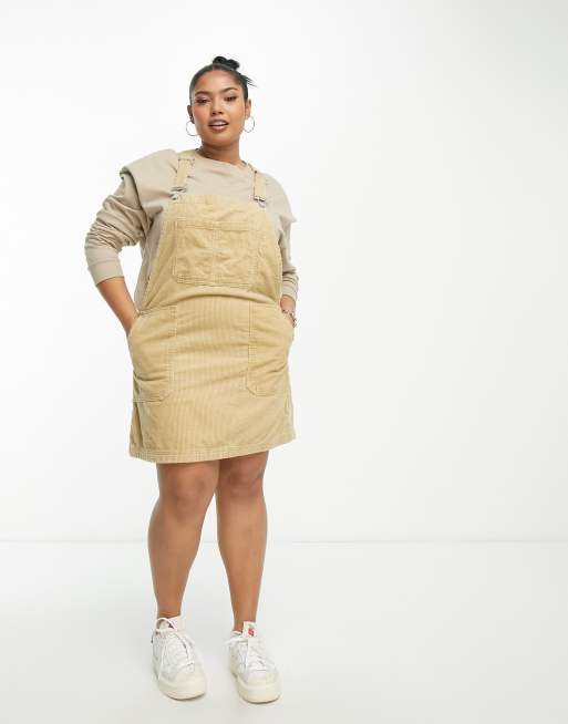 Plus size 2024 pinafore skirt