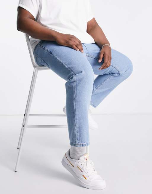 DTT rigid tapered fit jeans in light stone