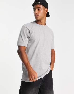 DTT raw edge T-shirt in navy