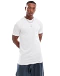 [Don't Think Twice] DTT raw edge t-shirt in white Chest 38 WHITE