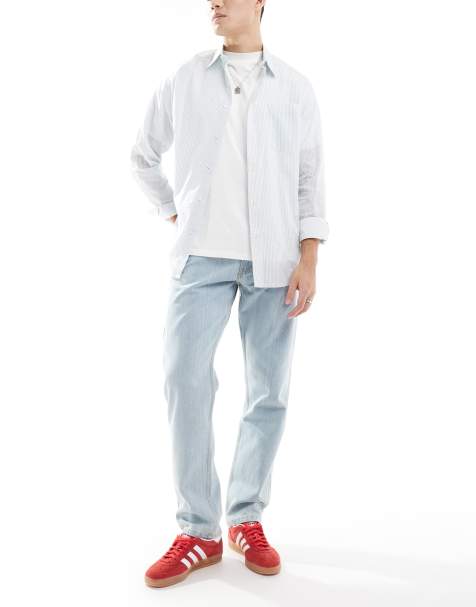 DTT rigid straight fit jeans in light blue - view 1