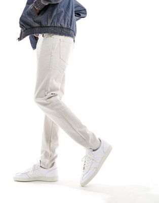 DTT rigid tapered fit jeans in light stone