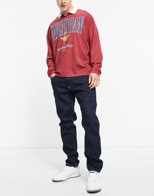 DTT – Schmal geschnittene Jeans in Indigo 