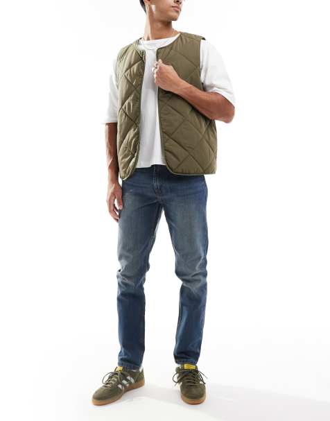 DTT – Schmal geschnittene Jeans ohne Stretch in dunkelblauer Vintage-Tönung - view 1