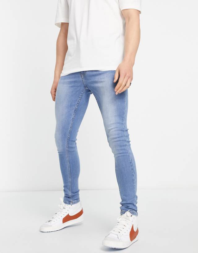 Don't Think Twice - DTT skinny fit jeans in light wash blue