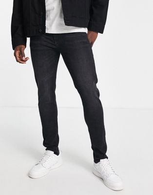 DTT skinny fit jeans in washed black