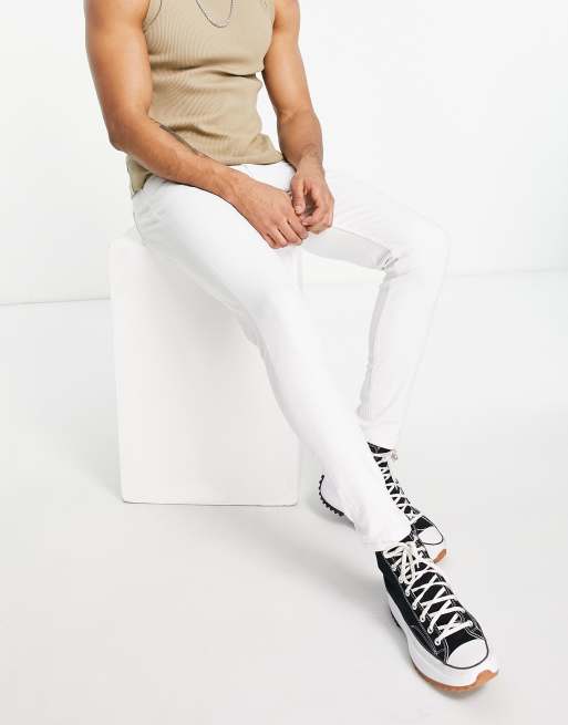 DTT skinny fit jeans in white 