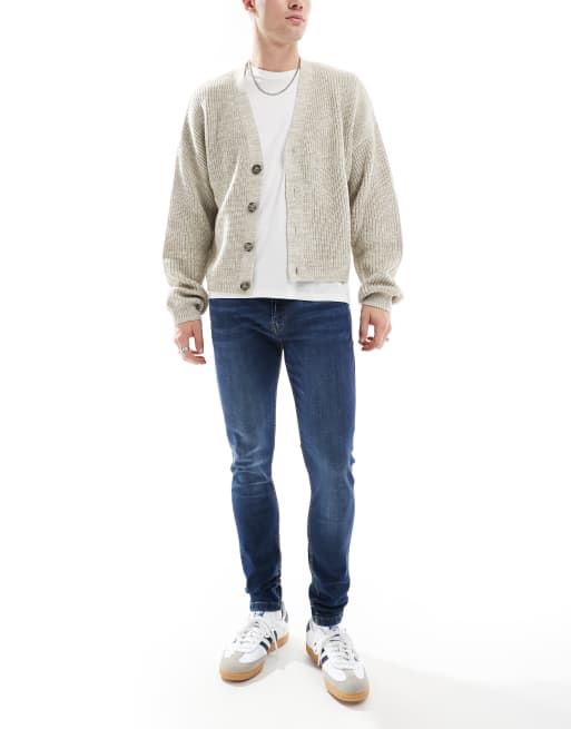 DTT - Skinny jeans met stretch in indigo