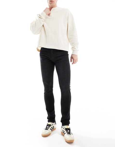 DTT - Skinny jeans met stretch in zwart met wassing - view 1