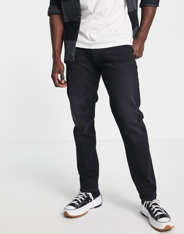 DTT slim fit jeans in washed black