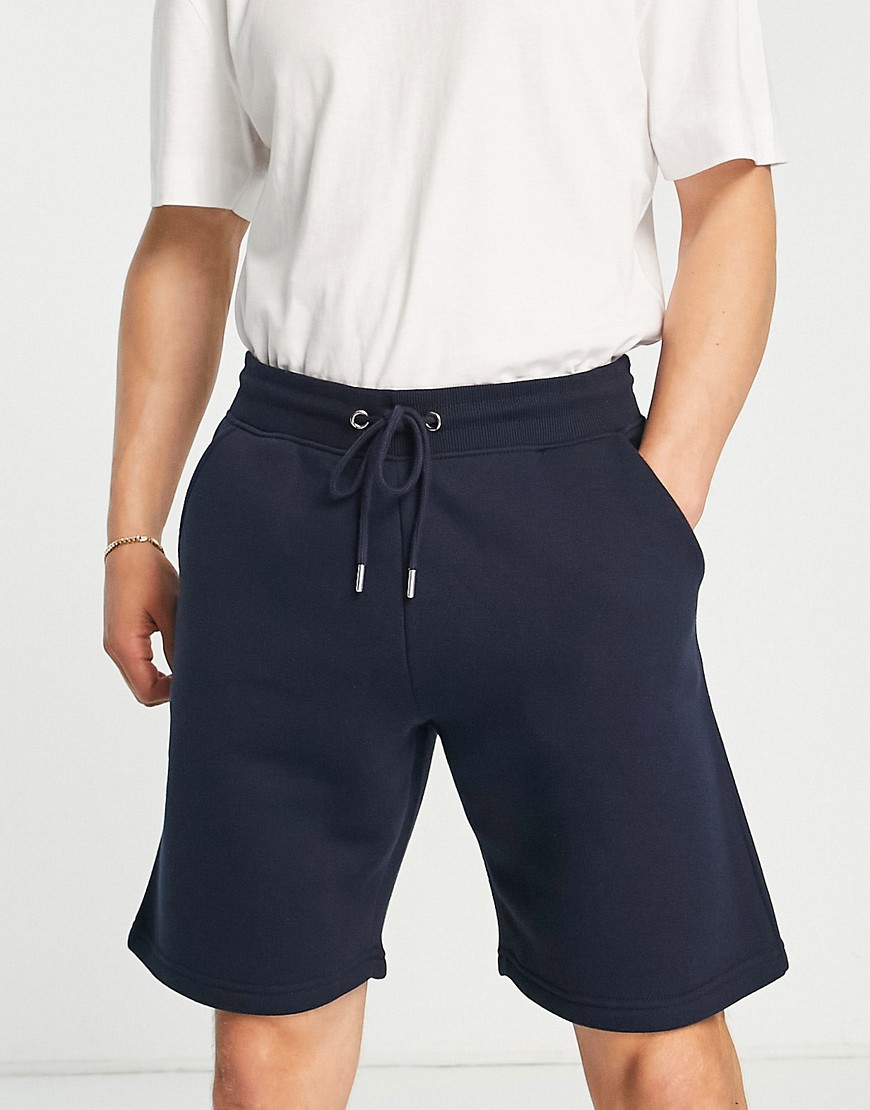 DTT slim fit jersey shorts in navy