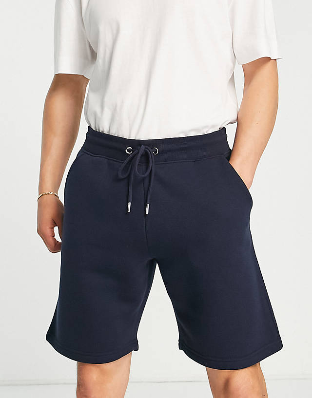 Don't Think Twice - DTT slim fit jersey shorts in navy