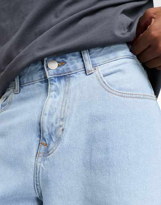 DTT - Stive jeans i lyseblå i poset pasform, 4 af 4