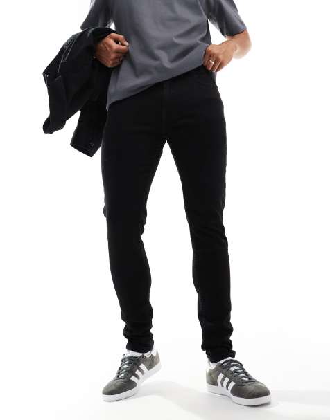 DTT – Stretch-Jeans mit sehr engem Schnitt in Schwarz - view 1