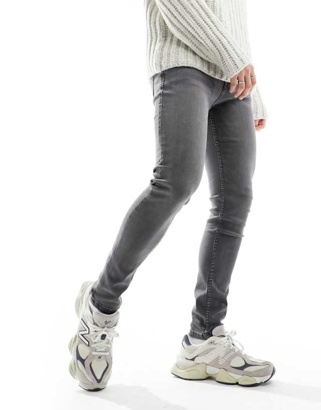 Don't Think Twice - DTT stretch skinny fit jeans in grey