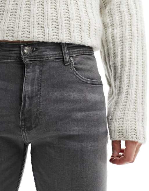 DTT stretch skinny fit jeans in grey, 5 of 5
