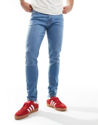 Don't Think Twice Dtt Stretch Skinny Fit Jeans In Light Blue