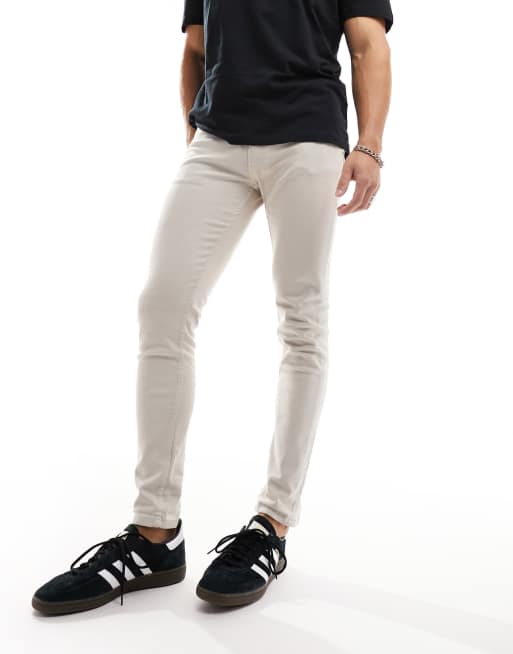 Pantalon beige hombre discount skinny