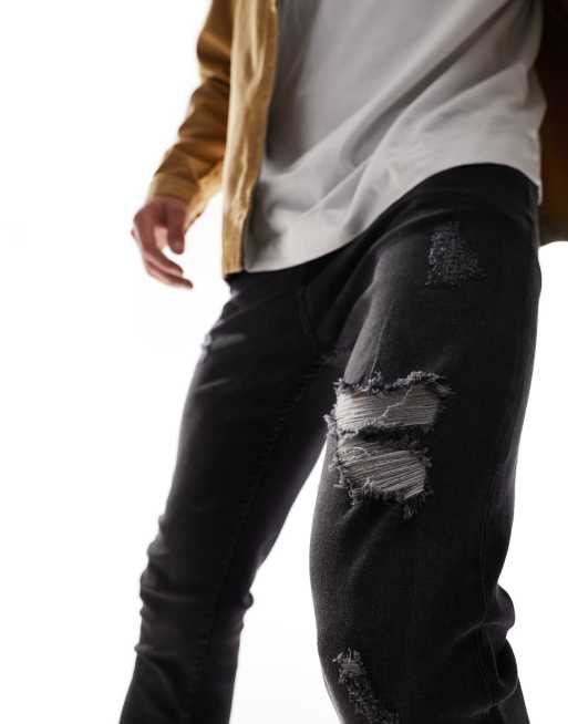 Distressed best sale jeans stretch