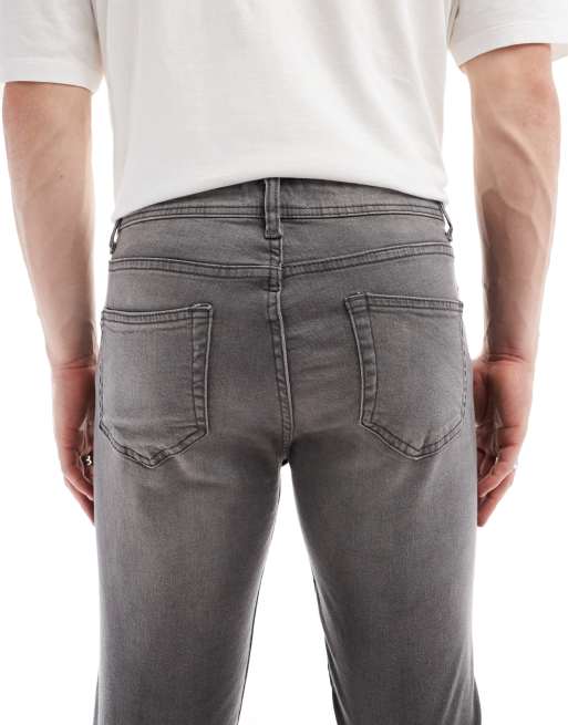 DTT stretch skinny jeans in grey ASOS