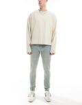 [Don't Think Twice] DTT stretch skinny jeans in light blue vintage tint W30 L32 BLUE